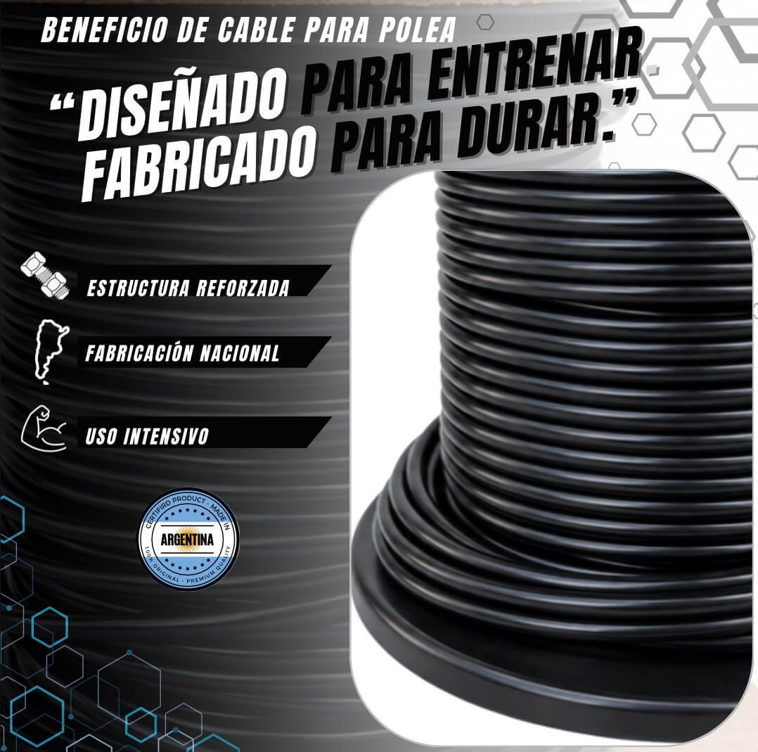 CABLE PARA POLEA DE 5mm