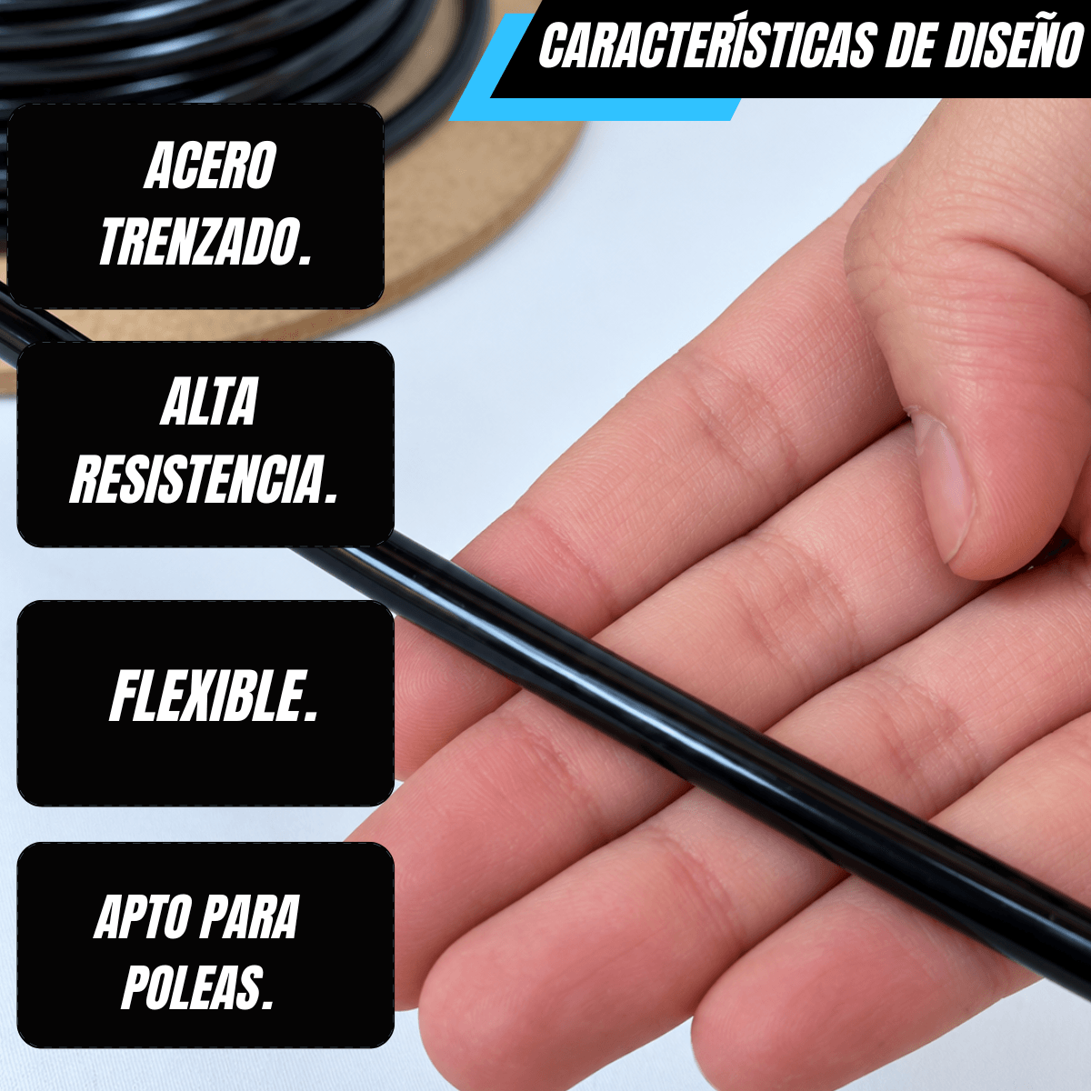 CABLE PARA POLEA DE 90