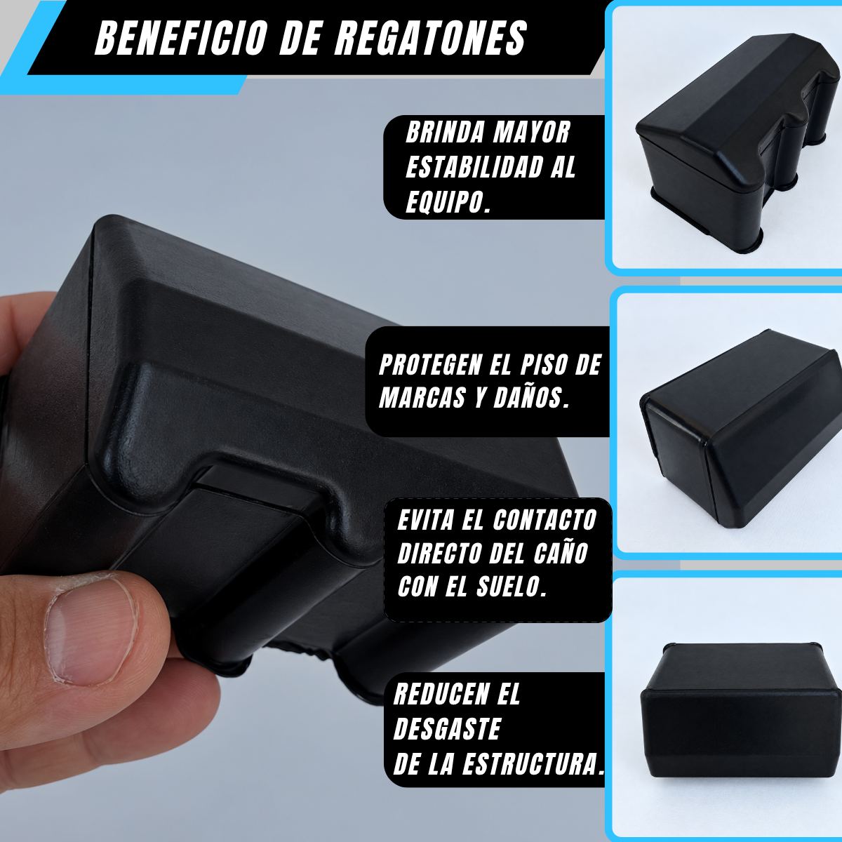 PATAS DE GOMA 40x80
