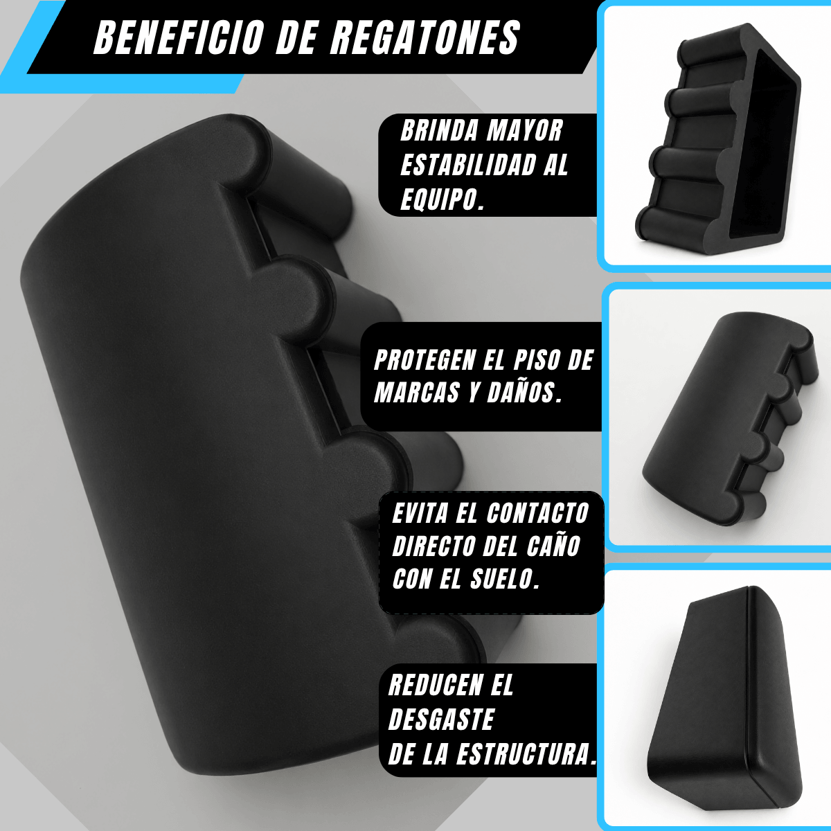 PATAS DE GOMA 50x100mm