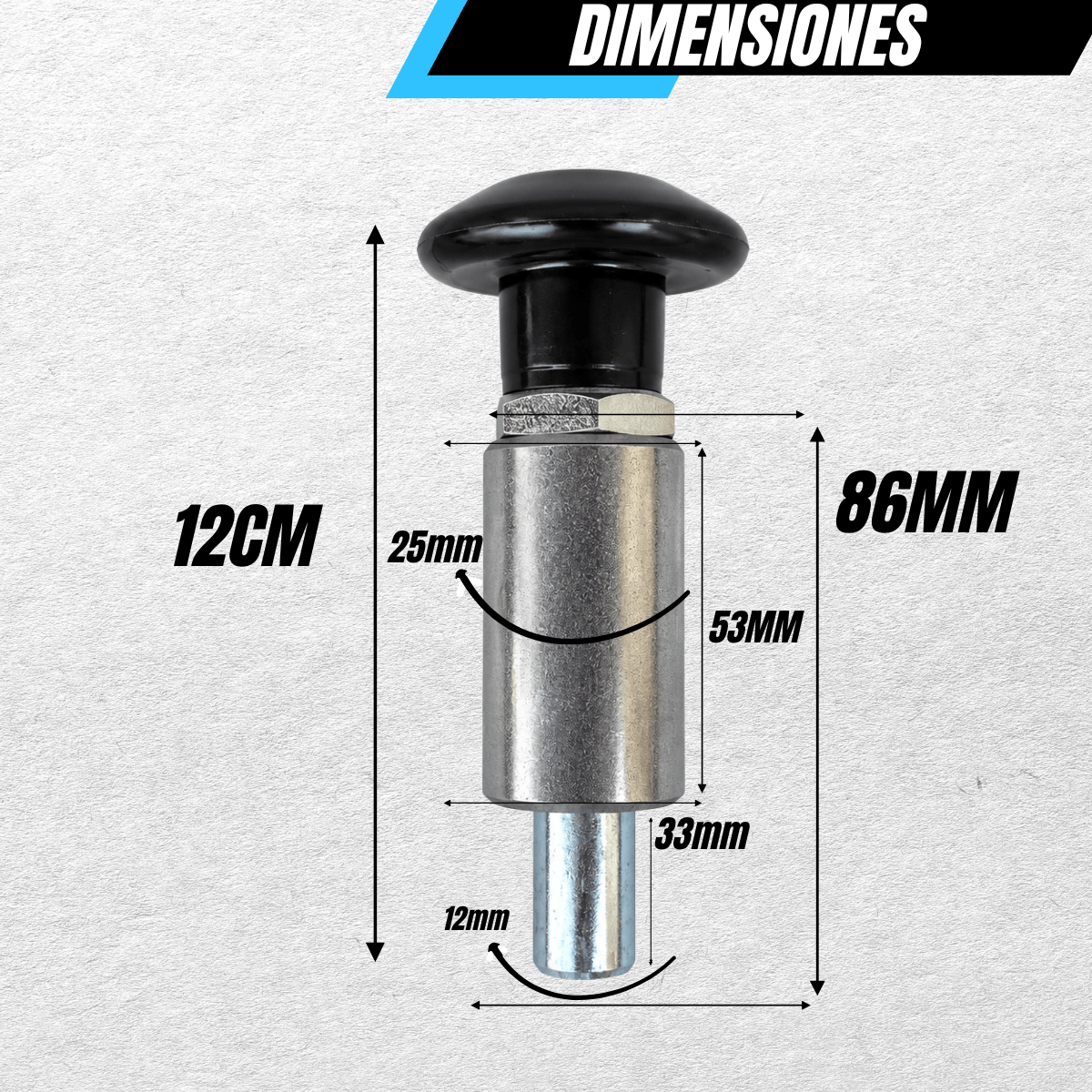 REGISTRO ESTÁNDAR CON PERILLA 12cm 